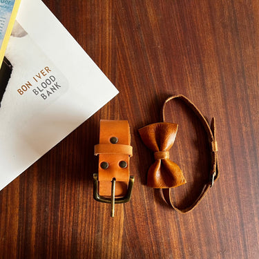 Leather Bow Tie